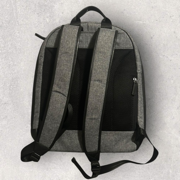 NEW BOCONI Recycled Polyester & Leather Backpack ( DEFECT) - Picture 2 of 11